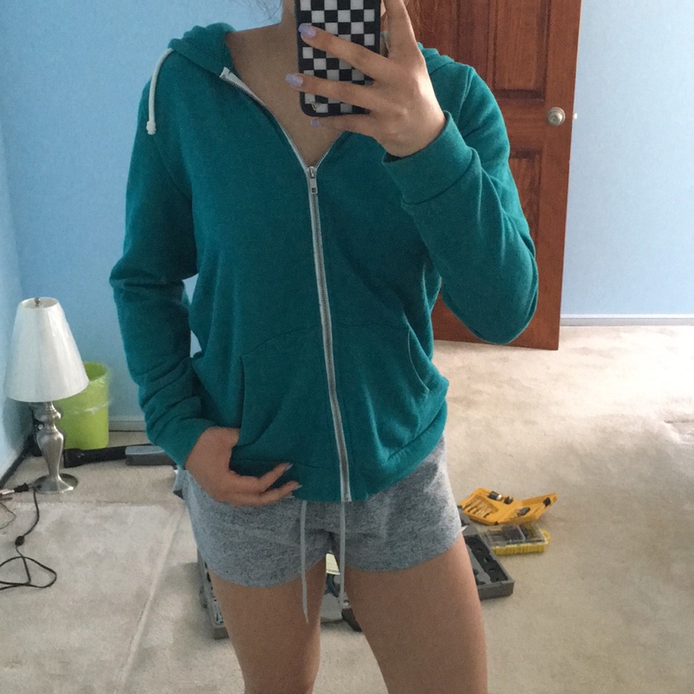 Teal Jacket Hoodie